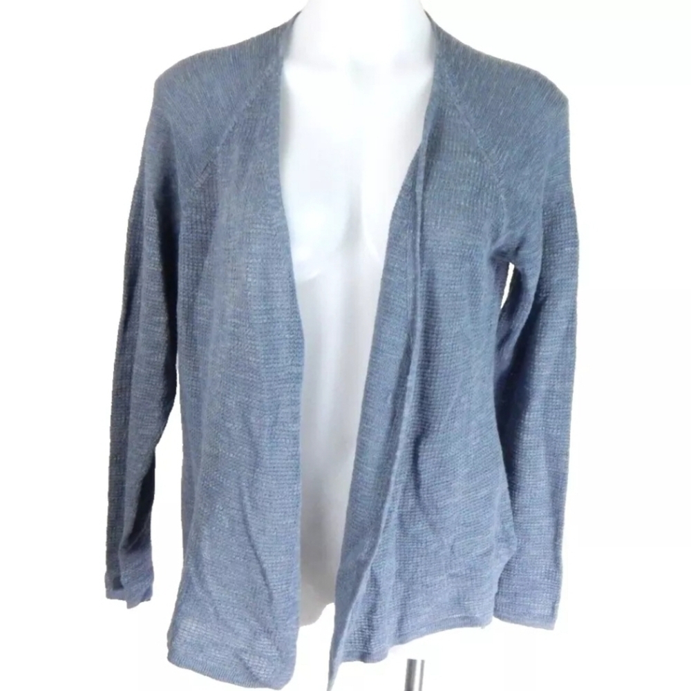Eileen Fisher Mixed Stitch Open Front Cardigan‎